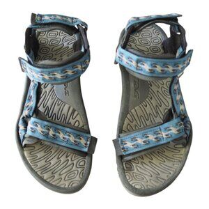 Teva Mens Size 9 Black 6673 Geometric Sport Hiking Water Walking Strap Sandals